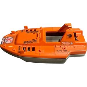 1986 HASBRO GI JOE DEVILFISH ATTACK BOAT Arah Orange No ACTION FIGURE Vintage